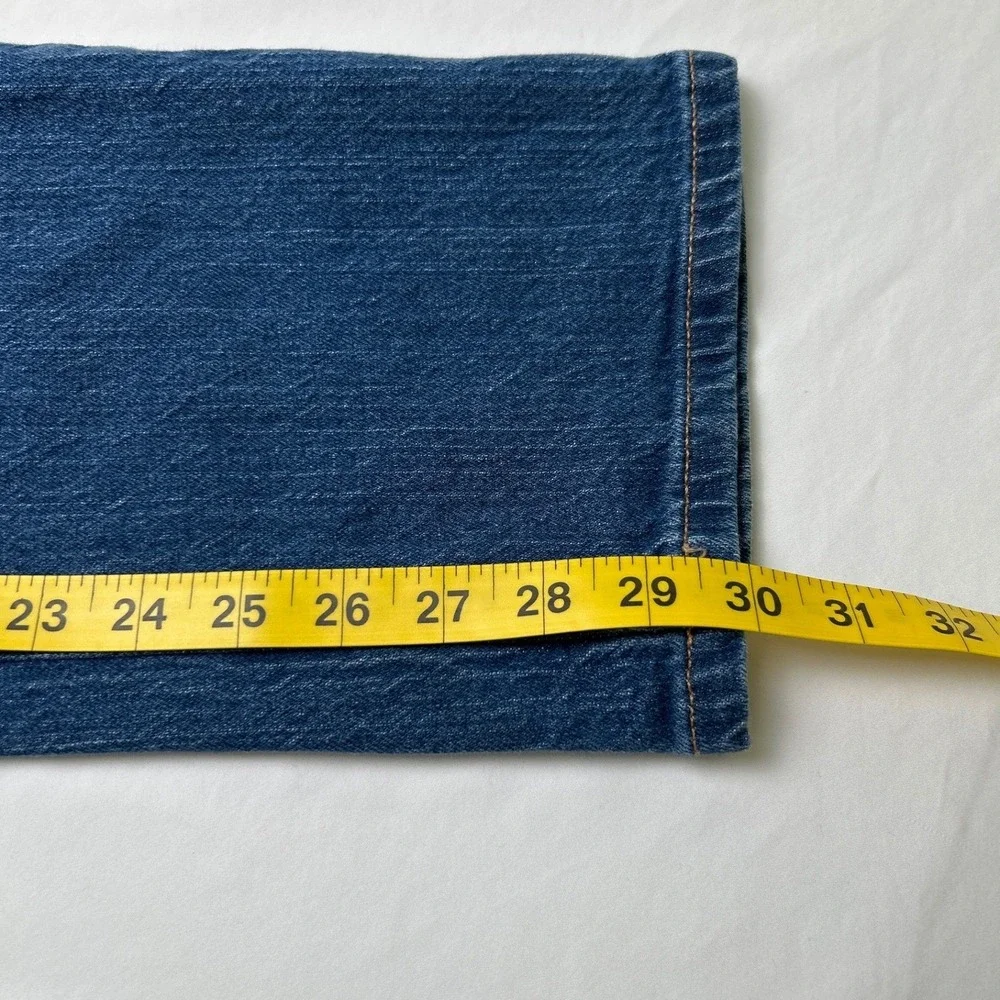 Tommy Jeans Mens Straight Leg Stretch Denim Jeans Size 38x30 Blue Classic Casual